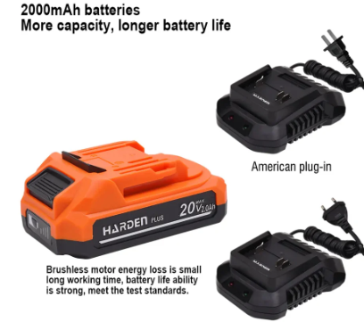مثقاب صدمات لاسلكي بدون فرشاة 20 فولت